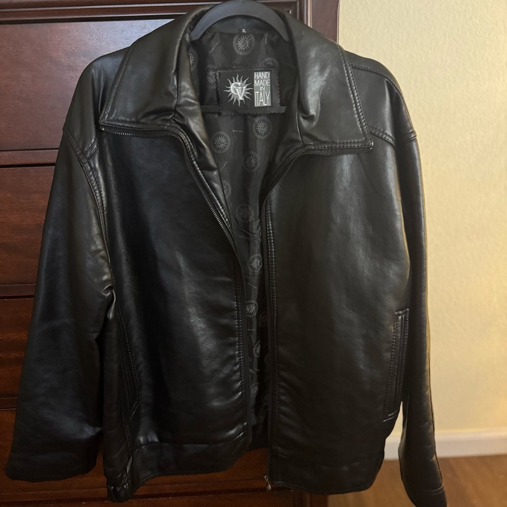 Men's Black Leather Jacket